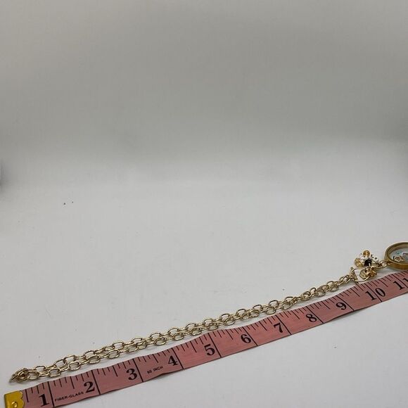 Limited Edition Origami Owl Gold Toned Oval Pendant Locket Necklace with Charms - Picture 5 of 5